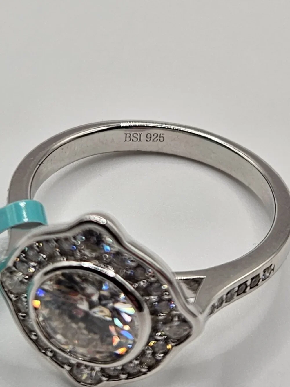 925 Sterling Silver Moissanite Ring 4.43ctw VVS D Size 9
